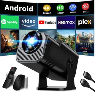 SIN ABRIR Proyector 4K WiFi 6 Bluetooth 5.2