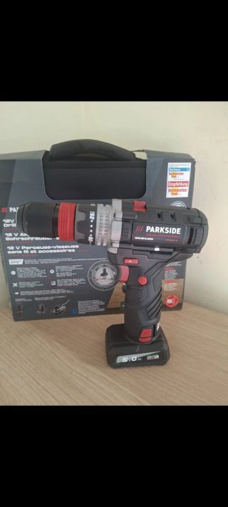 Taladro Atornillador Parkside Performance 12V 80Nm