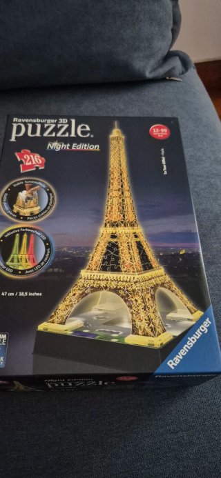 Puzzle 3D Ravensburger Torre Eiffel Night Edition