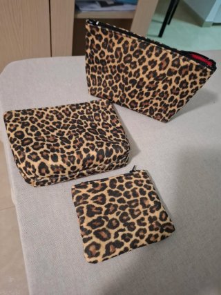 Set de 3 Carteras Artesanales Estampado Animal