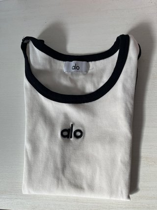 Tank Top Alo Blanco y Negro