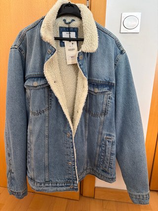 Chaqueta Tejana Bershka con Borrego XL