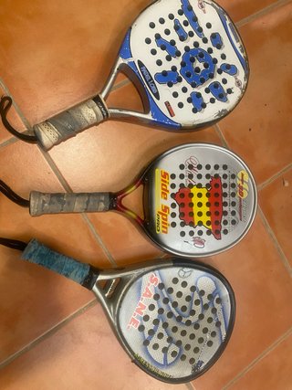 Set de 3 Raquetas de Pádel y mocjila