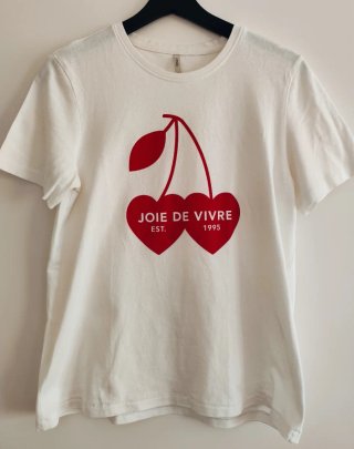 Camiseta Only blanca con estampado