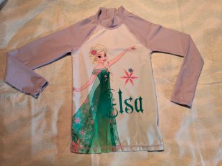 Camiseta de Natación Rashguard Elsa Frozen