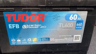 Batería de coche Tudor TL600 EFB CarbonBoost 2.0
