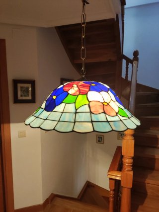 Lámpara de techo estilo Tiffany
