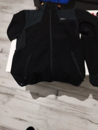 Chaqueta Polar Quechua Negra Talla XL