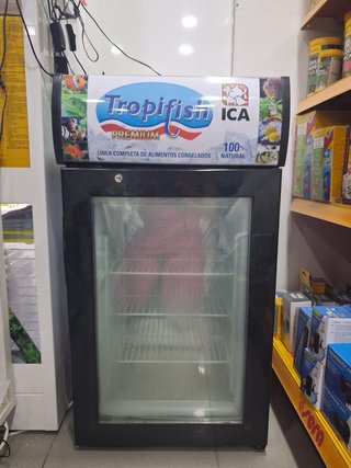 Congelador Pequeño con Puerta de Cristal