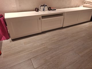 Mueble TV Ikea Besta Blanco con puertas Smadtad