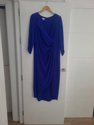 Vestido de fiesta azul talla 46