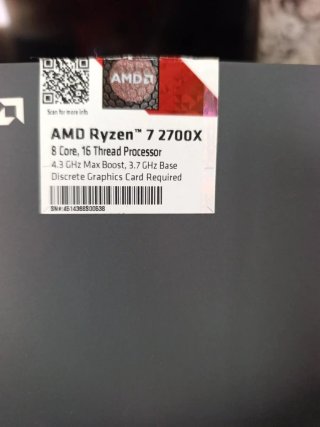 Procesador AMD Ryzen 7 2700X Nuevo sin estrenar