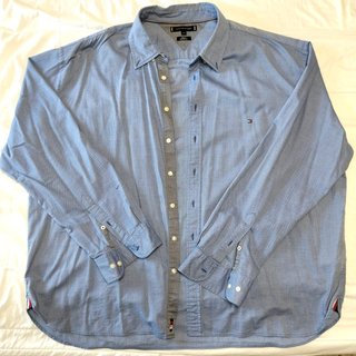 Camisa Tommy Hilfiger Azul Talla 4XL
