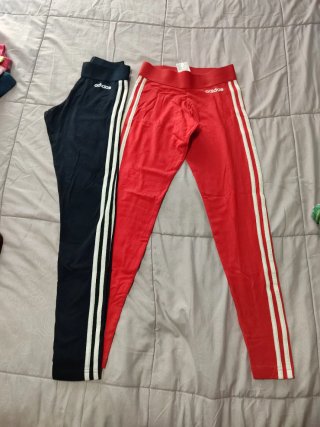 Pack 2 Mallas Adidas Azul y Roja Talla XS
