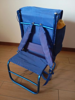 Zaino Sedia da Escursione Blu e Giallo