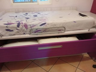 Cama juvenil con Cama Nido