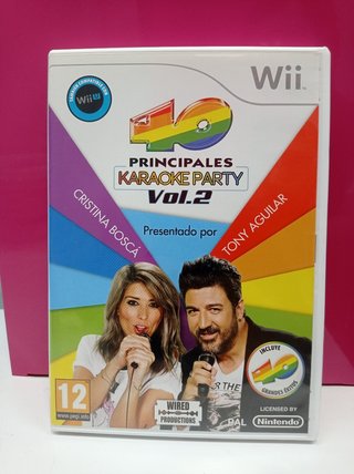 Videojuego Wii 40 principales karaoke pàrty vol2