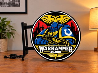 Letrero LED Warhammer 40,000 Doble Cara