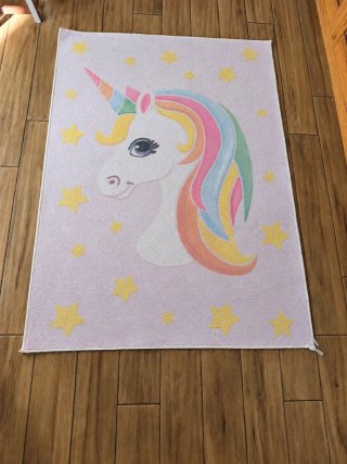 120x180 Alfombra Infantil de Unicornio