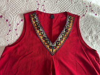 Vestido Rojo de Verano Shein Talla M