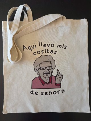 Tote bag de tela con ilustración
