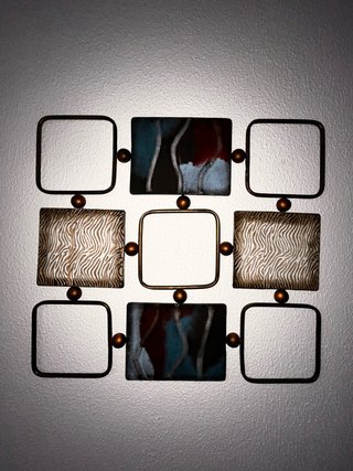 Decoración de pared metálica