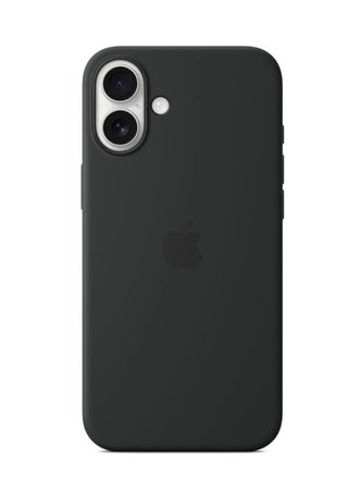 Funda de silicona con MagSafe para el iPhone 16 Plus - Negro