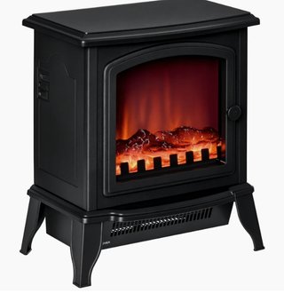 Chimenea Eléctrica Decorativa Negra