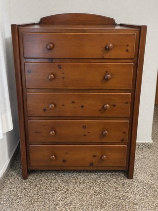 Cómoda Rústica de Madera Maciza