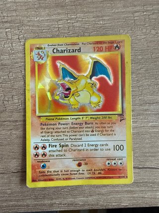Carta Pokémon Charizard Base Set 4/102 Holo