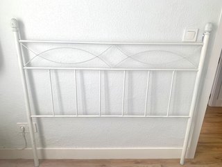 Cabecero de Hierro Blanco para Cama 135cm