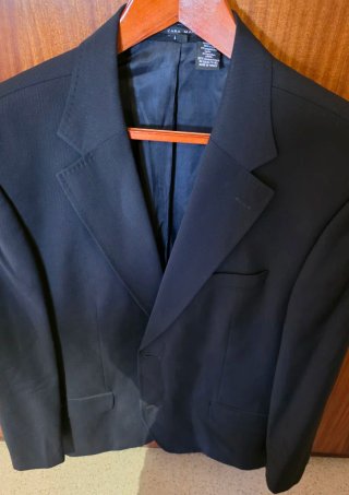Chaqueta de Traje Zara Man Negra Talla 52