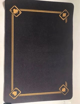 Tapete para Cartas Negro y Dorado