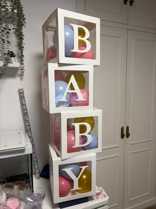 Set de 4 Cajas Decorativas Baby Shower