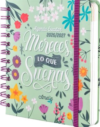 Agenda escolar Amelie 2026 2027 día por página