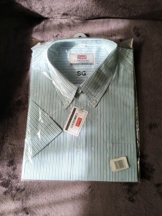 Camisa Dardi Manga Corta Rayas Talla XL