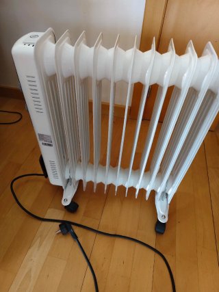 Radiador de aceite blanco