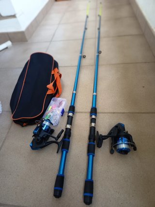 Set de 2 Cañas de Pescar 1,80m