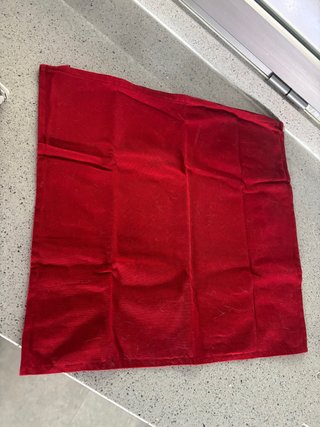 Funda de cojín roja