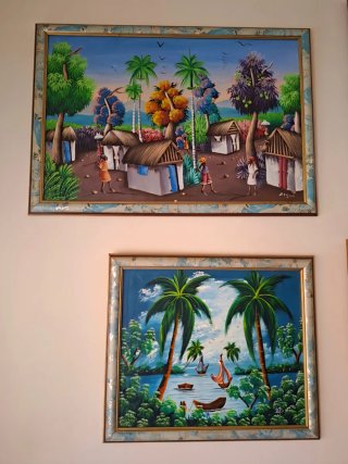 2 Cuadros de Pintura Caribeña