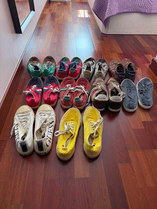 Lote de 8 pares se Zapatillas Hombre Talla 43