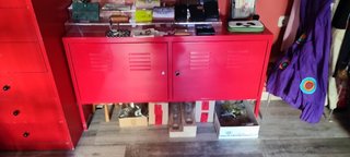 Mueble de Metal Rojo Ikea
