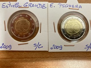 2 Monedas 2 Euro 2009 EMU (Estrellas)