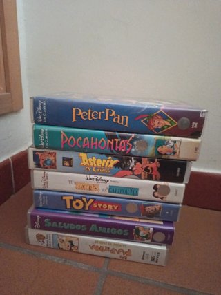 Lote de 7 cintas VHS infantiles