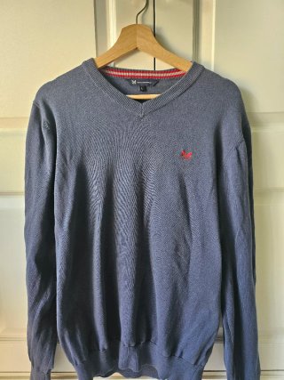 Jersey Cuello Pico Crew Clothing Azul Talla L