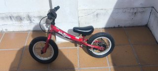 Bicicleta sin pedales Bikestar roja