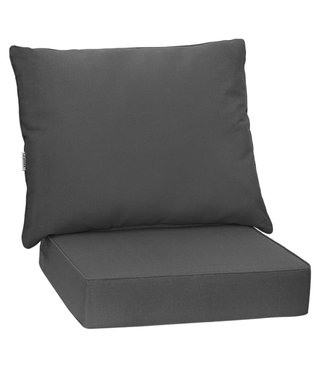 Costway Cojines Asiento y Respaldo Exterior Gris