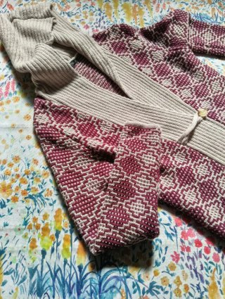 Chaqueta de punto con estampado