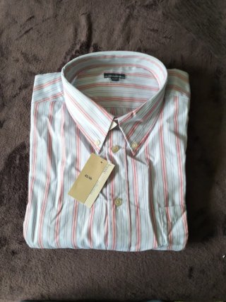 Camisa Manga Larga Rayas Talla XXL