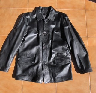Chaqueta de cuero Negra